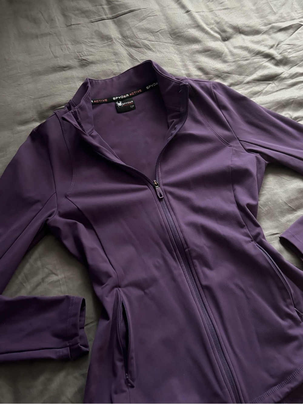 Spyder Women's Deep Purple Full-Zip Workout Jacket